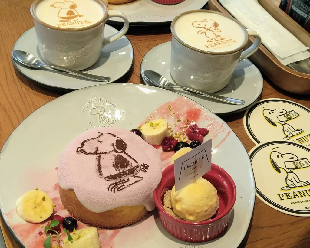 名古屋のPEANUTS Cafeの限定パンケーキを食べに行きました！